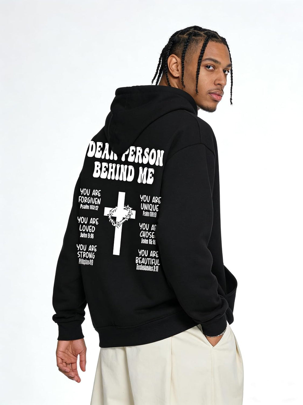 Felpa con cappuccio da uomo con grafica, casual, a maniche lunghe, autunno inverno, streetwear, alla moda, con tasche, Nero-05, Medium