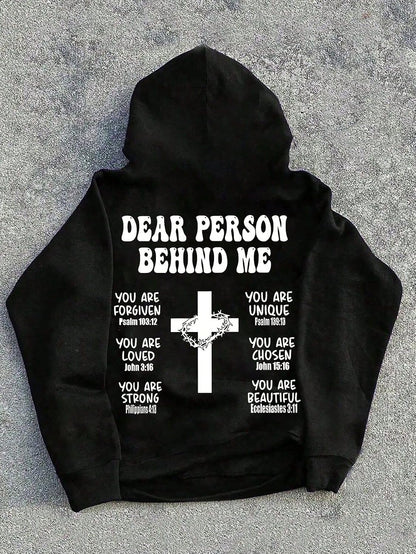Faith-Inspired Men's Hooded Sweatshirt