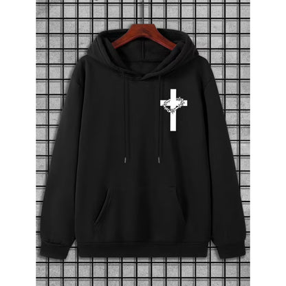 Faith-Inspired Men's Hooded Sweatshirt