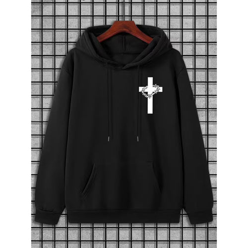 Faith-Inspired Men's Hooded Sweatshirt